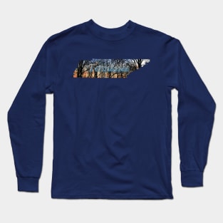 Tennessee State art shirt with text Long Sleeve T-Shirt